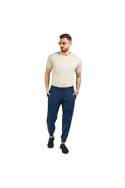 Giordano بنطال رياضي رجالي ضيق بقصّة مدببة