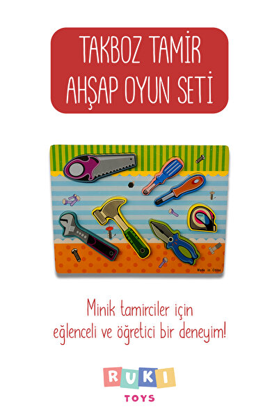 RUKİTOYS TakBoz Tamir Ahşap Oyun Seti