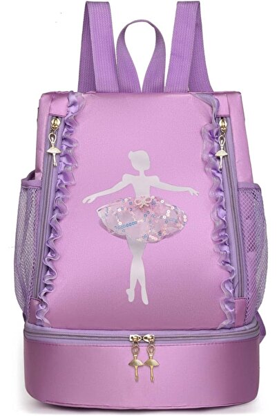 Generic Ballet Backpack Little Girl Ballet Bag Ballerina Purple Dance Bag Tod...