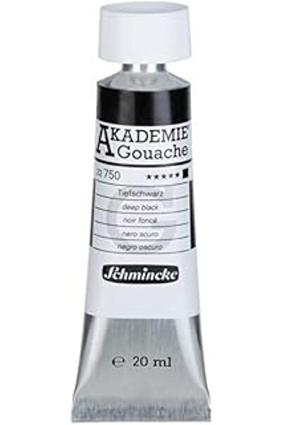 Schmincke Akademie Guaj Boya 20 ml 750 Deep Black