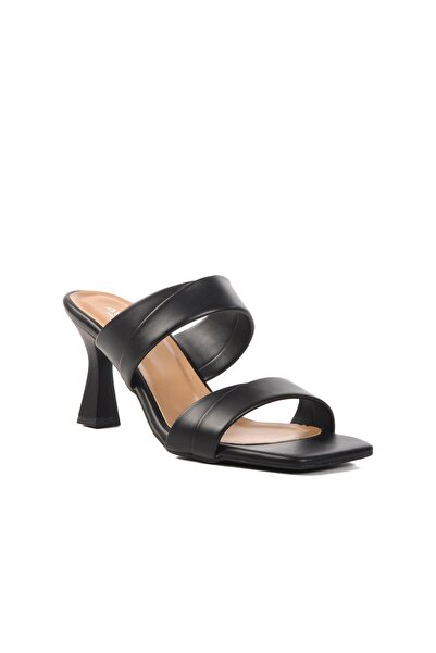 AYAKMOD 576006 Z Чорні жіночі капці на підборах