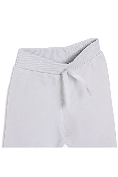 ebebek Hello Baby HelloBaby Erkek Bebek Eşofman Alt Şardonlu Kumaş Ribana Paça Gri