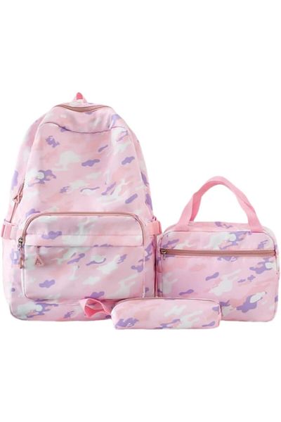 erorex 3Set Children'S Backpacks Kids Backpacks Print Backpack School Bags For Teenagers Large Capacity
