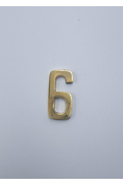 Kalender Döküm Brass Casting Number 4cm Plain No:6