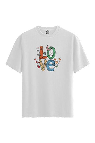 Color Luxe Love Bloom - 100% Cotton Women's White T-Shirt - Premium Quality