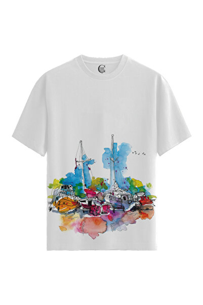 Color Luxe Harbor Dream - 100% Cotton Women's White T-Shirt - Premium Quality