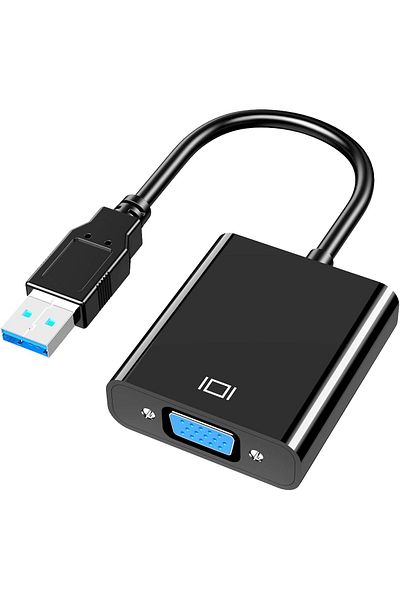 AWH USB 3.0/2.0 to VGA Adapter – Multi-Display Video Converter for PC, Laptop, Monitor & Projector