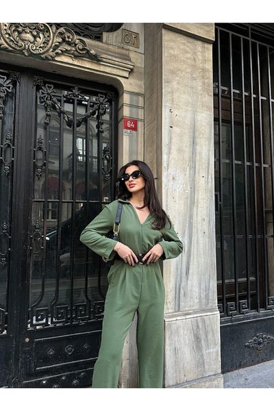 MAUN COLLECTION Paula Polo Neck Jumpsuit