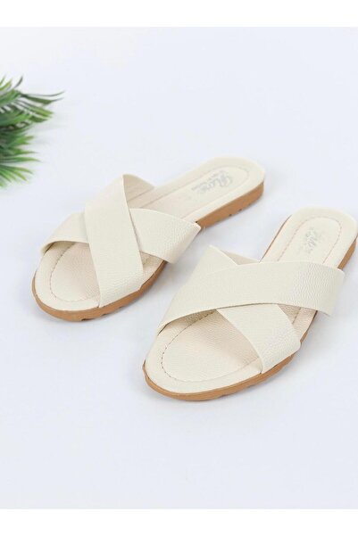 MFCreasyon Γυναικείες καλοκαιρινές παντόφλες χιαστί