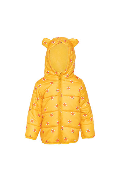 ebebek Hello Baby HelloBaby Basic Tilki Desenli Kulaklı Kapüşonlu Mont Erkek Bebek