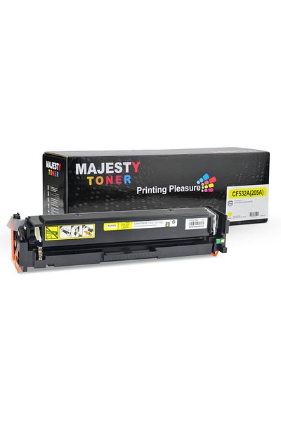 erorex خرطوشة حبر 205A Cf532A متوافقة مع طابعة HP Color Laserjet Pro Mfp M180 M180N M180Nw M180Fw M181
