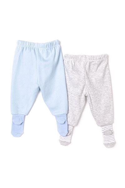 ebebek Hello Baby HelloBaby 2li Çoraplı Pantolon Melanj Erkek Bebek