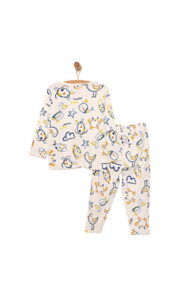 ebebek Hello Baby HelloBaby Kaşkorse Hayvan Desenli Uzun Kol Pijama Takımı
