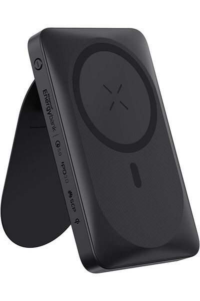 erorex بنك طاقة لاسلكي مغناطيسي 10000 مللي أمبير مع حامل شاحن محمول Pd 20 واط شحن سريع مع USB C