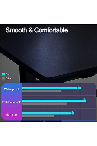 erorex Gaming Desk Pc Computer Desk Home Office Desk Gaming Workstation 120 * 60 * 75Cm Black