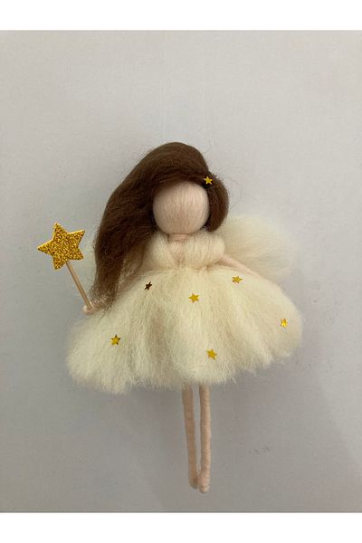 kecedenperi Felt Fairy Girl, Felt Doll
