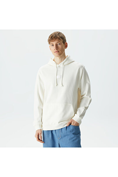 United 4 UNITED4 Classic Erkek Beyaz Hoodie