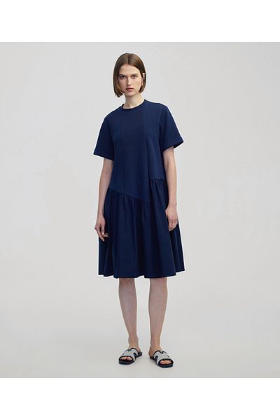 İpekyol Asymmetrical Smocked Dress