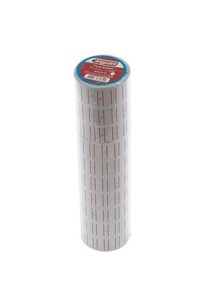 Bigpoint Adhesive Label, 6000 Pieces 600 X 10 Rolls, White