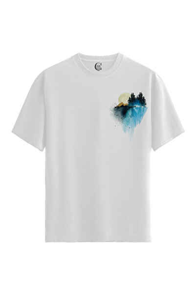 Color Luxe Moonlit Wilderness - 100% Cotton Women's White T-Shirt - Premium Q...