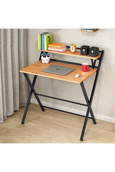 erorex Small Folding Desk Computer Desk Writing Desk Lazy Foldable Table Laptop Desk Small Oak Desks Home
