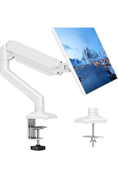 erorex Single Monitor Arm Adjustable Ergonomic Single Monitor Mount Stand With Gas Spring For 13 To 32