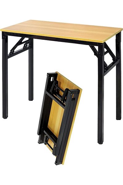 erorex Folding Table Multi Functional Portable Desk With Adjustable Height Legs For Computer Camping