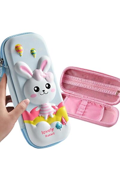 Generic حقيبة أقلام رصاص وحقيبة منظم صندوق أدوات مكتبية ثلاثية الأبعاد من ماد...