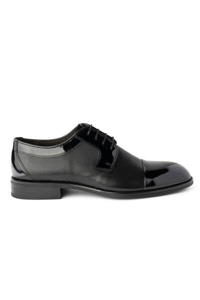 Hatemoğlu Black Classic Lace-up Leather Shoes