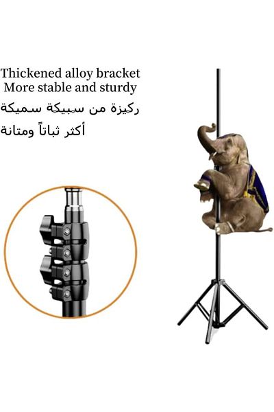 erorex حامل جهاز عرض أرضي، حامل ثلاثي عالمي لجهاز العرض، 23 بوصة، 67 بوصة، قابل للسحب، زاوية قابلة للتعديل، ارتفاع