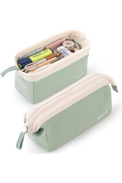 Generic حقيبة أقلام رصاص واسعة مفتوحة بسعة كبيرة حقيبة أقلام محمولة حقيبة أقل...