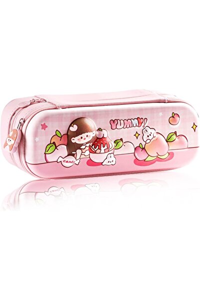 Generic Double Pencil Pen Case Office College School Large Storage High Capac...