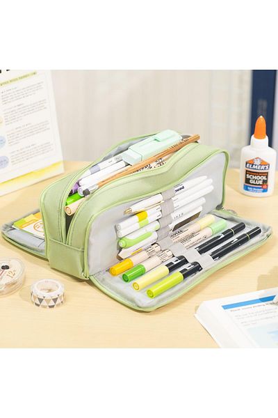 erorex Pencil Case Large Capacity Pencil Cases Teenager Girls Pencil Case With Zip Makeup Bag For School