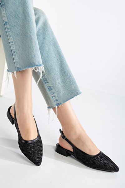 Ayakkabı Frekansı سيردي سترو للسيدات - باليه أسود