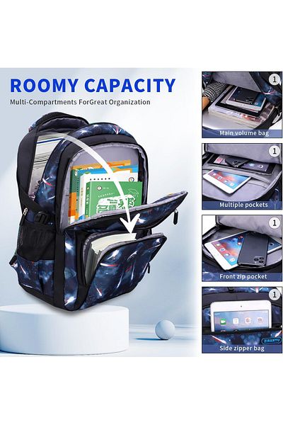 erorex School Bag For Boys Kids Backpack For School Bookbag For Elementary 3 In 1 School Bag Sets With