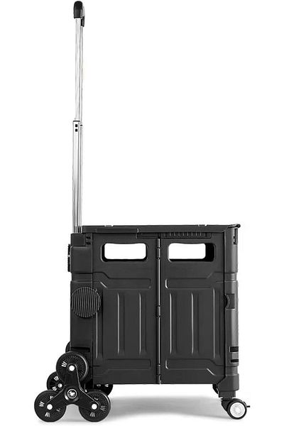 erorex Shopping Trolley Foldable Multifunctional Cart A Lid And Ladder Wheels Handcart Suitable For