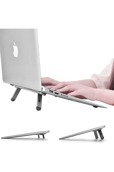 erorex حامل كمبيوتر محمول من نيديا للمكتب، حامل تبريد للكمبيوتر المحمول، حامل لوحة مفاتيح، رافع مريح لأجهزة الكمبيوتر المحمولة