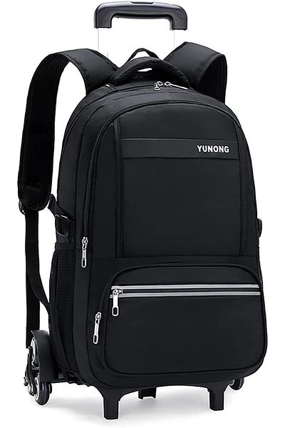 erorex Boys Rolling Backpack Trolley Luggage School Bag Wheeled Bookbag Kids Durable Rucksack For Middle