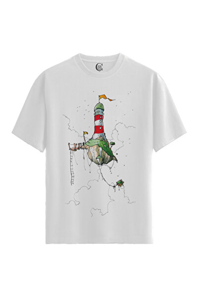 Color Luxe Floating Lighthouse - 100% Cotton Women's White T-Shirt - Premium ...