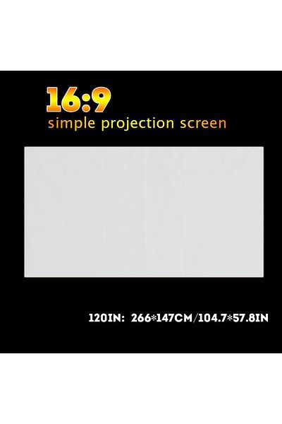 erorex Floodable Projector Screen Projector Curtain For Outdoor Camping Movie 120 Inches