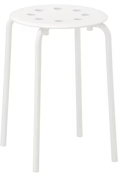 erorex 1Pcs Stackable Marius Stool Durable Plastic And Steel Lightweight Space Saving Anti Slip Legs Holds