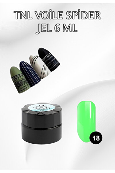 TNL SPİDER JEL ÖRÜMCEK AĞI NAİL ART 6 ML NO:18 YEŞİL
