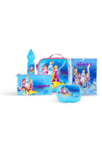 erorex Princess Adventure Begins 6 In 1 Trolley Box Set For Girls 16 Inch Size Blue