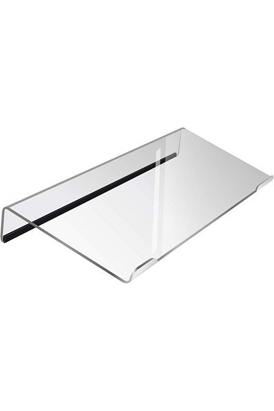 erorex Computer Keyboard Stand Clear Acrylic Keyboard Tray With Rubber Strip，Ticker Acrylic Keyboard