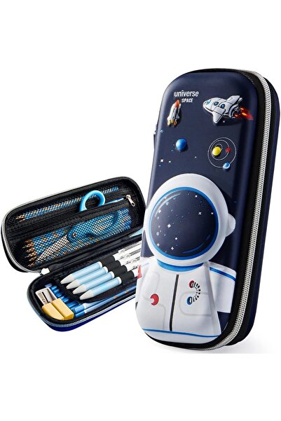 Generic 3D Cartoon Pencil Case Astronaut Zipper Storage Pouch Pen Holder Stat...