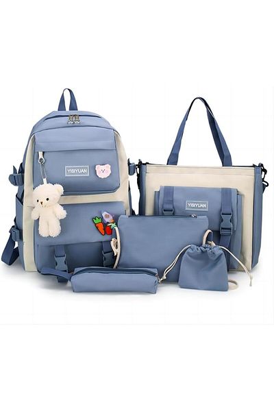 erorex 5 Pcs Schoolbag With Shoulder Bag Pencil Bag Multifunctional School Bag For Boys And Girls