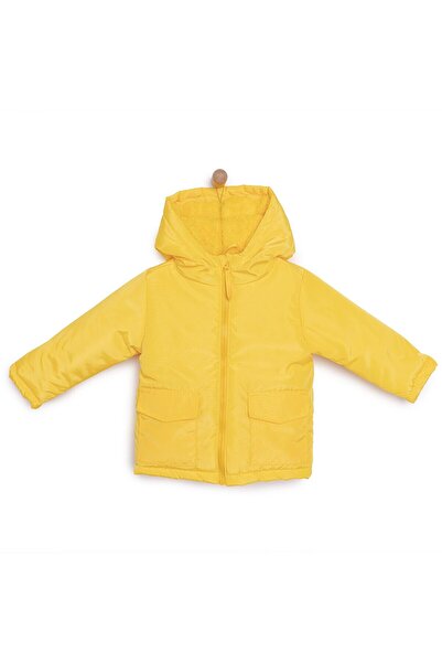 ebebek Hello Baby HelloBaby Erkek Bebek Kapüşonlu Mont Micro Kumaş Fermuarlı Non-Basic Hakim Yaka Uzun Kol