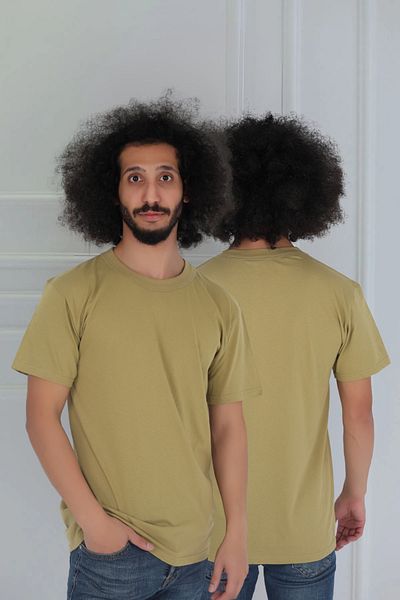 CENNETOĞLU Men's Slim Fit Crew Neck Undershirt T-Shirt
