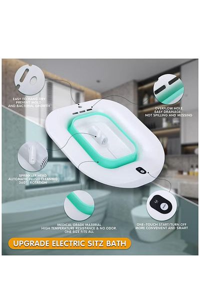 COOYA Baths for Toilet Seat, for Postpartum Care, for Hemorrhoids,Fits Universal Toilet