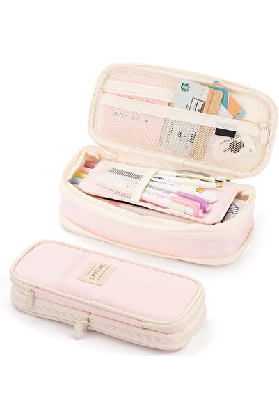 Generic Large Capacity Pencil Case Cosmetic Bag Large Capacity Storage Bag Wi...